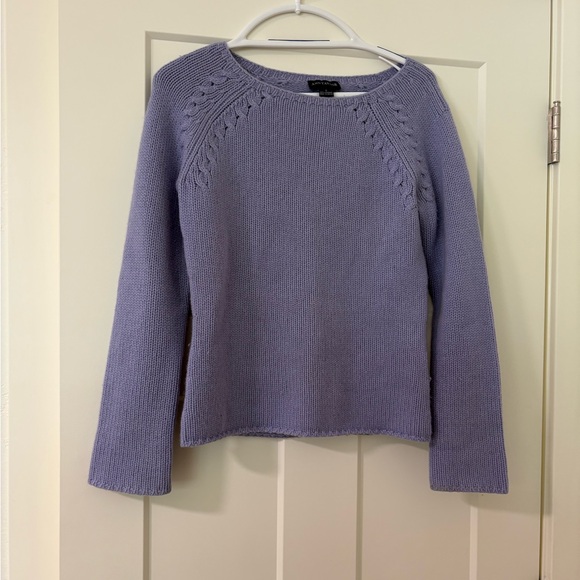 Ann Taylor Lilac Crew Neck Sweater - Picture 1 of 3